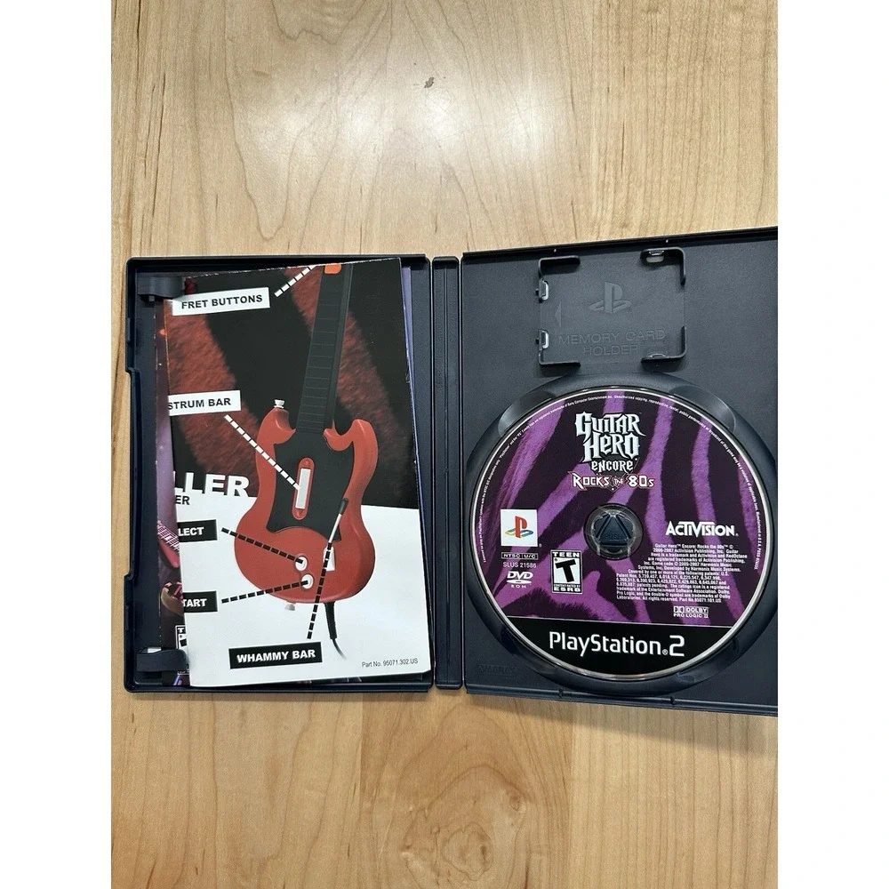 Guitar Hero Encore Rocks the 80s Sony PlayStation 2 PS2 Activision 047875950719